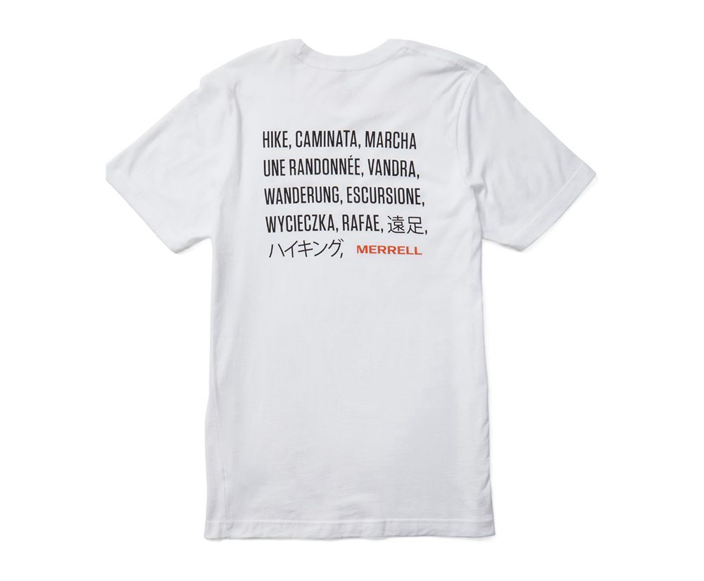 Merrell Short Sleeve White - Hike Translate Tee - Mens 49NDWZRHJ